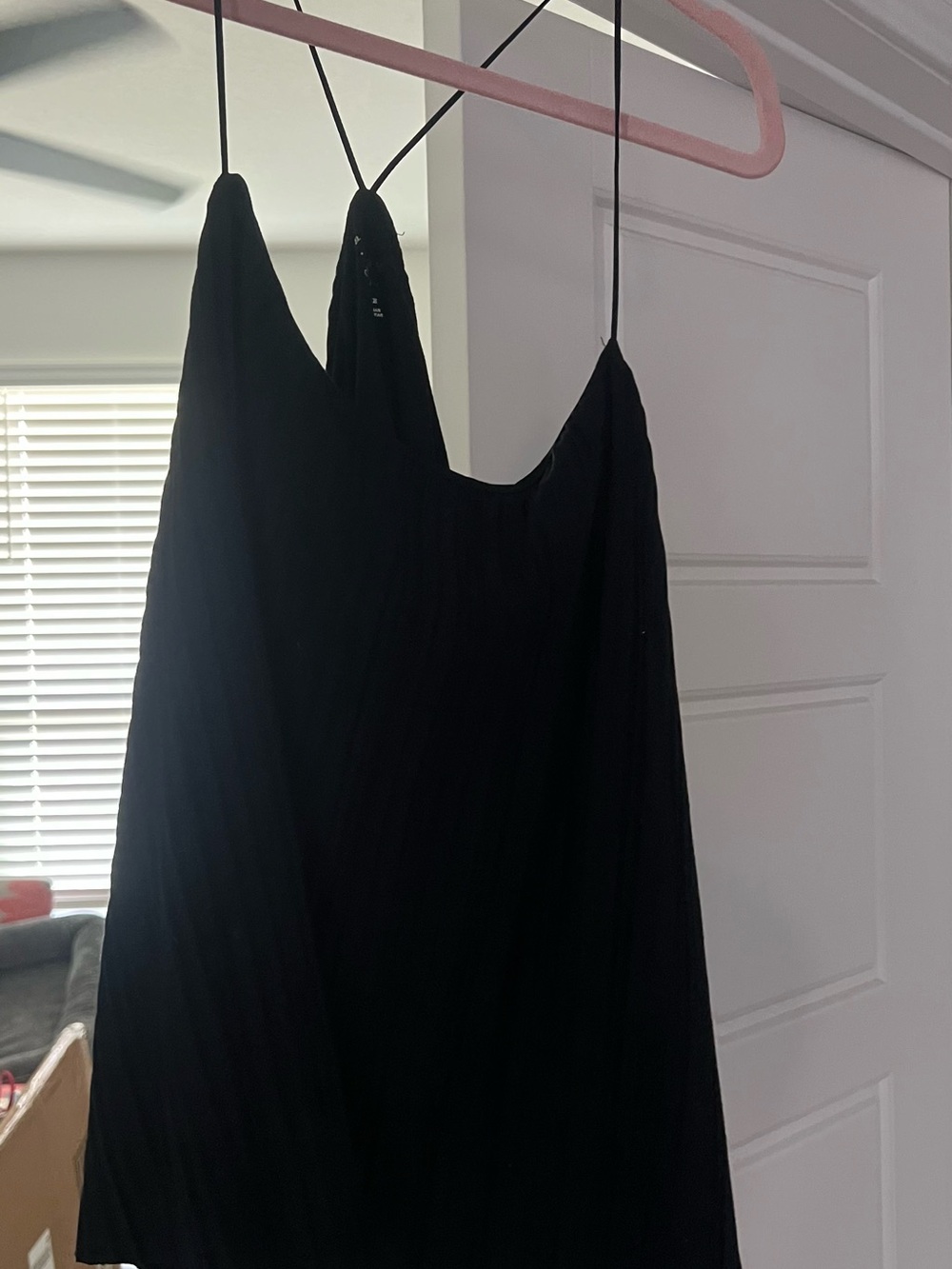 a new day Black Spaghetti Strap Tank Top